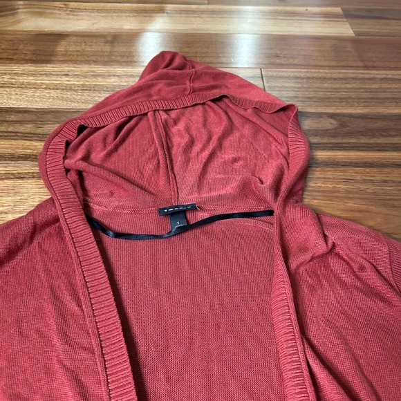 Torrid Red Rayon Blend Hooded Cardigan with Drawstring Waist & Pockets Size 1 xl - Picture 6 of 9